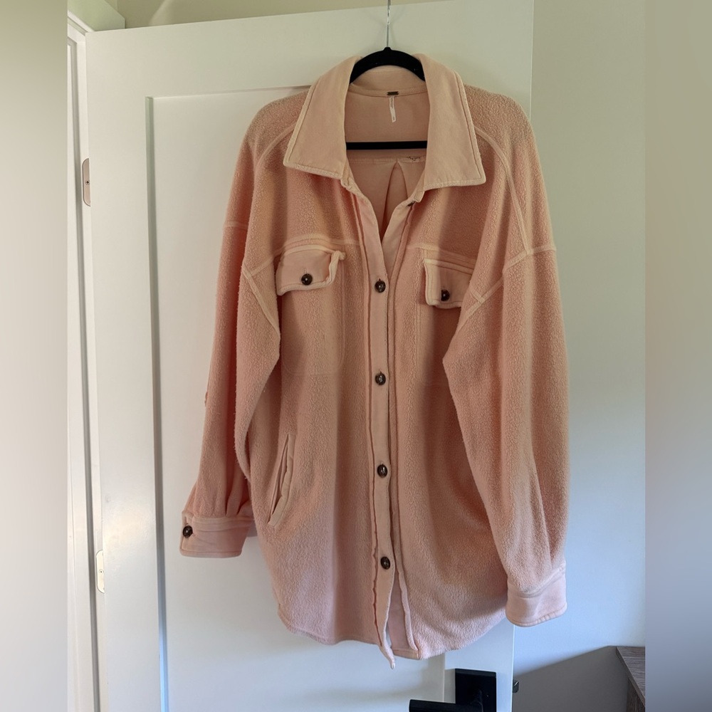 Free People Pink Ruby Shacket